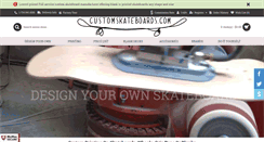 Desktop Screenshot of customskateboards.com
