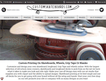 Tablet Screenshot of customskateboards.com